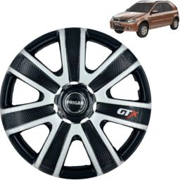 Verito Vibe GTX Black Silver 14 INCH Wheel Cover For Mahindra Verito Vibe-image-92