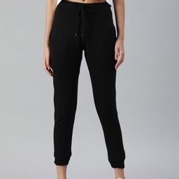 ADBUCKS Women Black Solid Running Joggers-image-95