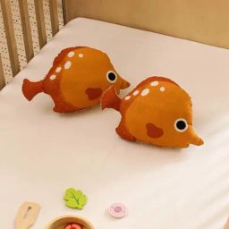 House This The Orange Garibaldi Printed Orange Cotton Cushion Covers - Set of 2-picture-27