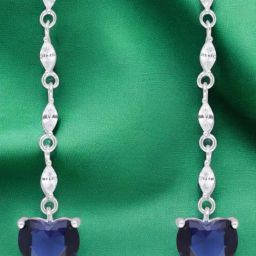 crash.club By CKC 925 Silver Heart Dangler Earrings-image-6