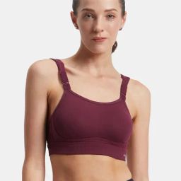 Jockey Grape Wine Regular Fit Sports Bras-image-70