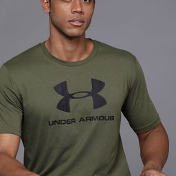 UNDER ARMOUR Brand Logo Printed Loose Fit Sportstyle Logo Training T-shirt-image-91