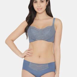 Wacoal Grey Lace Work Everyday Bra-image-20