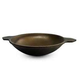 The Indus Valley Black Cast Iron 22.09 cm Vellapam Pan (0.5 L)-image-7