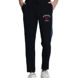 Van Heusen Sport Regular Fit Smart Tech Easy Stain Release Solid Trackpants - Navy-picture-16
