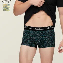 XYXX Black & Beige Heathered Trunks - Pack of 2-picture-19