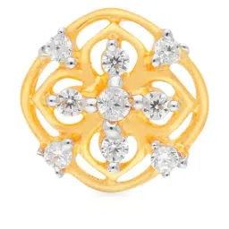 Malabar Gold and Diamonds 22k Gold Floral Nosepin for Women-picture-36