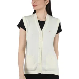 Monte Carlo Cream Wool Open Front Cardigan-15