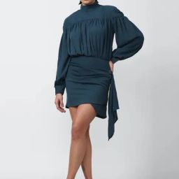 Forever 21 Blue Wrap Dress-image-67