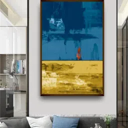 The Art House Abstract Multicolor Canvas Painting-23