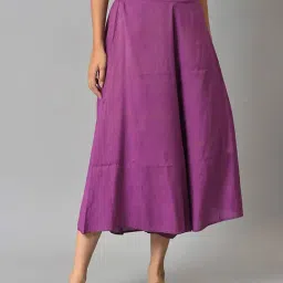 Aurelia Purple Regular Fit Culottes-image-87