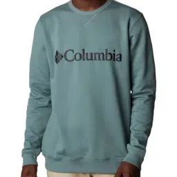 Columbia Men Blue & Green M Logo Fleece Sweatshirt-15