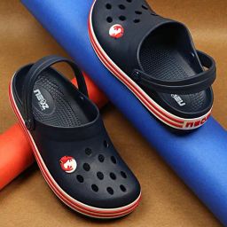 NEOZ Men M BEACH Navy & Red Clogs-image-29