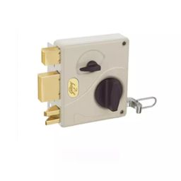 Godrej Ultra Tribolt 1CK I/O Beige Brown Rim Lock 8133-picture-1