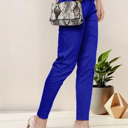 Moda Rapido Women Comfort Skinny Fit Easy Wash Pleated Trousers-picture-49