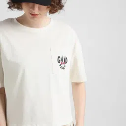 Only White Graphic Print T-Shirt-picture-6