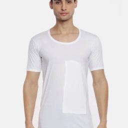 Ramraj White Cotton Slim Fit Vests Pack Of 3-image-81