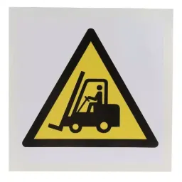 RS PRO Self-Adhesive Fork Lift Hazard Hazard Warning Sign Model No 8134441-image-26