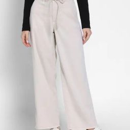 American Eagle Beige Lyocell Solid Pants-image-40