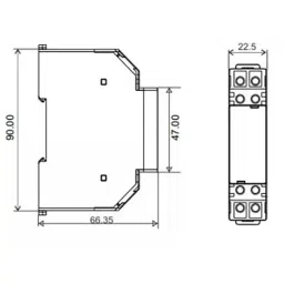 Multispan Star-Delta Din Rail On/Off Delay Timer 0-60 sec Time Range, SD-22 image 2
