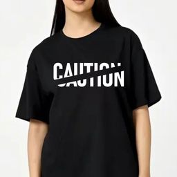 Fashnobic Women Dry Fit Typography Printed Round Neck Cotton Oversized Cotton T-shirt-picture-0