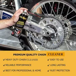 Kangaroo 150 ml Each Chain Lube And Chain Cleaner Spray with 200 ml Chorme Metal Polish (Pack of 3) image 2