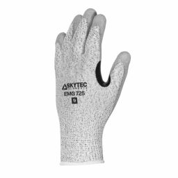 Skytec Elements EMG 725 Black Grey 13 Gauge HPPE Nylon Cut Resistant Work Gloves Size 8 M Polyurethane Coating, EMG00725FF-image-86