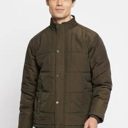 Duke Olive Regular Fit Jacket-image-84
