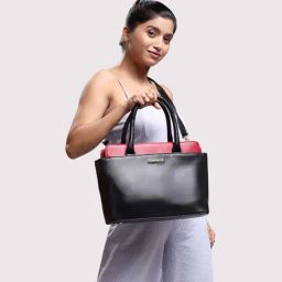 Caprese LIZZY Black Solid Medium Handbag-image-76