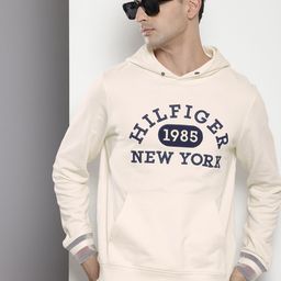 Tommy Hilfiger Pure Cotton Brand Logo Embroidered Hooded Sweatshirt-picture-15