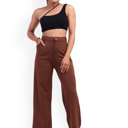 HIGH BUY Women Relaxed High-Rise Pleated Trousers-image-96