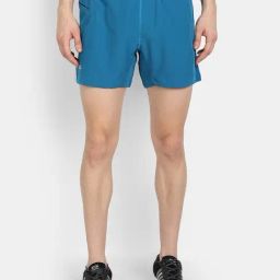 Dida Blue Polyster Regular Fit Solid Shorts-image-8