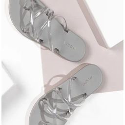 Rocia by Regal Women's White Toe Ring Sandals-image-83