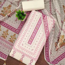 LeeliPeeri Designer Printed Unstitched Dress Material-image-53