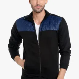Campus Sutra Black Full Sleeves High Neck Jacket-image-94