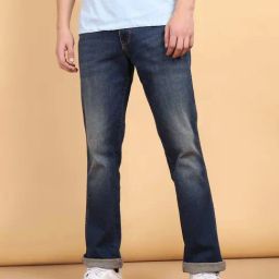 Wrangler Blue Regular Fit Lightly Washed Jeans-picture-39