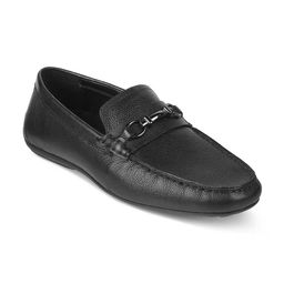 Tresmode Men Leather Driving Shoes-image-37