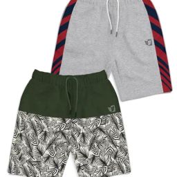 HELLCAT Kids Multi Color Block Shorts (Pack Of 2)-picture-21