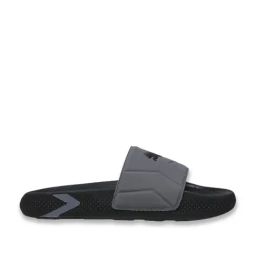Puma Men's Black, Cool Dark Grey & Shadow Grey SoftridePro Leadpuff Slides-image-51