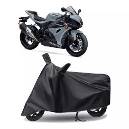 Auto Pearl Polyester Two Wheeler Cover for Suzuki GSX R1000 (Grey)-image-85