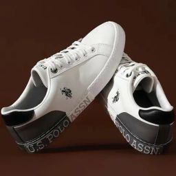 U.S. Polo Assn. Men's PLANAL 2.0 White & Grey Sneakers-image-98