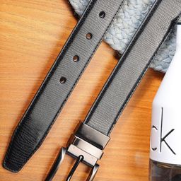 SAZARA Men Textured Leather Reversible Belt-image-59