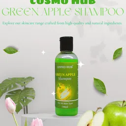 COSMO HUB Green Apple Shampoo- 100ml image 1