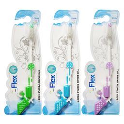 Yunicorn Max YMX 515 Lotus Flex Gun Toothbrush Design Pack Of 3 (Color May Vary)-image-59