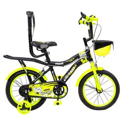 Hi-Fast 16T Bicycle with Storage Basket and Training Wheels - Green-14