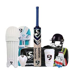 SG Multicolor Economy Cricket Set Size 6 With Helmet- Multicolor-25