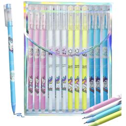 FunBlast Smooth Writing Erasable Gel Pens with Magic Eraser  12 Pcs-picture-15