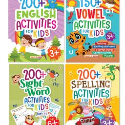 Activity Books for Kids Set of 4 Books - English-99
