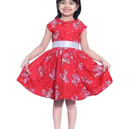 Shahina Fashion Girls Floral Printed A-Line Dress-picture-41