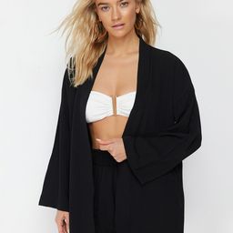 Trendyol Front Open Coat With Shorts Co-Ords-20